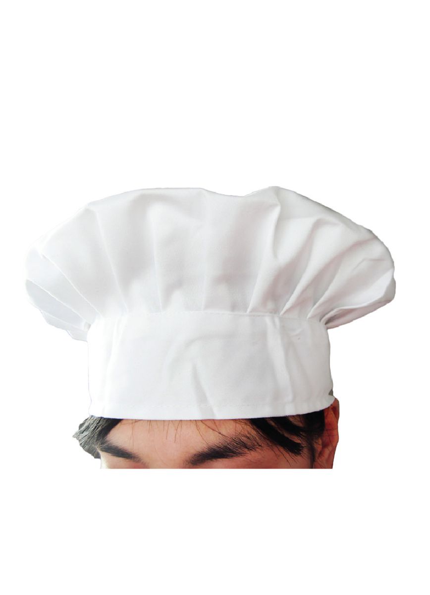 Mũ đầu bếp vải loại thấp 1 hàng bán sẵn