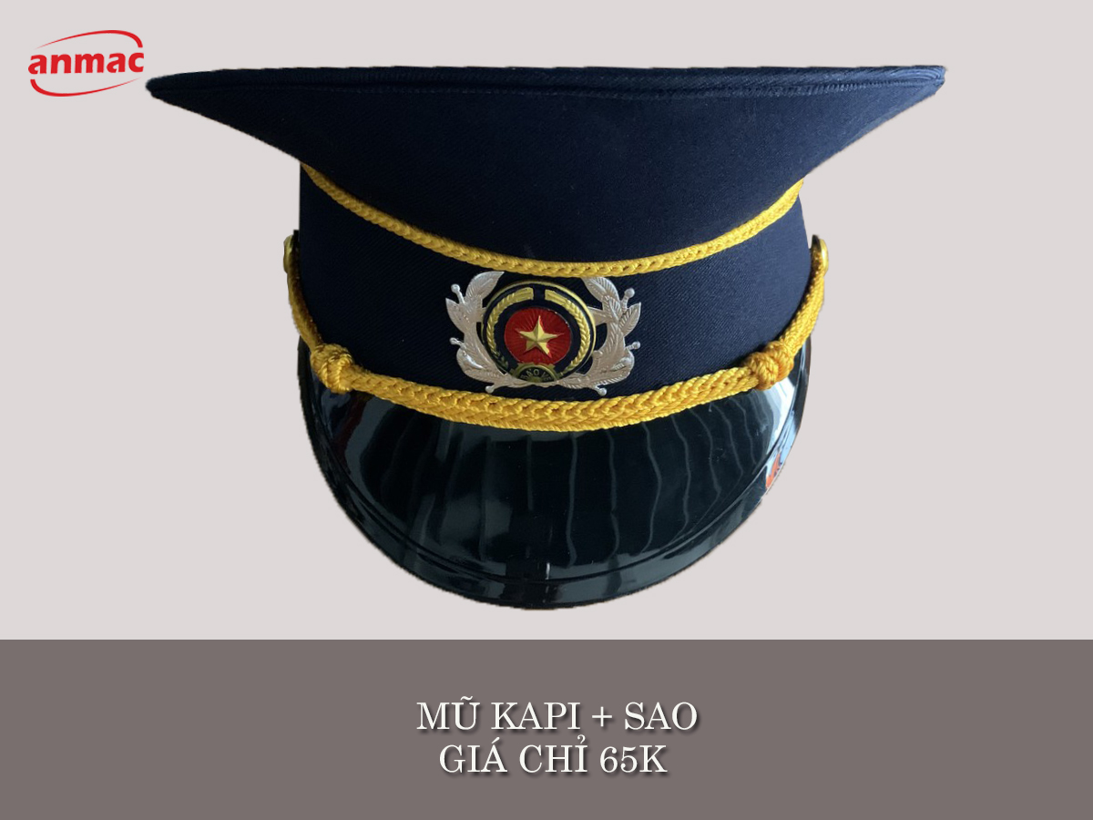 phụ kiện đồng phục bảo vệ mũ kapi